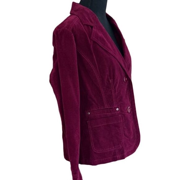 New with tags Chico’s Ricky Lavish Cord jacket , color called Sachet, size 1 - Picture 5 of 6